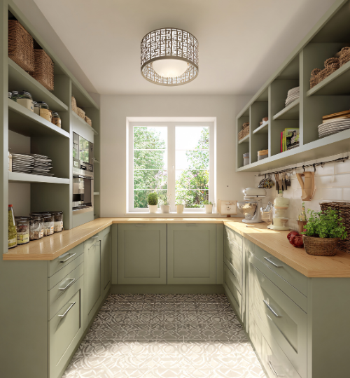 U-Shaped Modular Kitchen